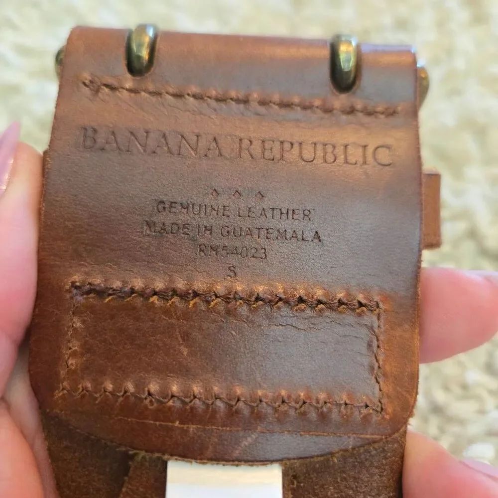 Banana Republic Dark Brown Braided Leather Belt Small - Picture 3 of 8
